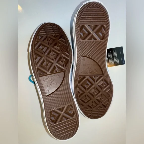 NWT CONVERSE BLUE & GREEN HAWAIIAN OCEAN SUEDE 1 STAR LOWTOP SNEAKERS MEN SZ 5.5 - Picture 6 of 8